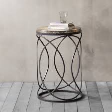 Set end tables beside either arm of the sofa to hold drinks, snacks, remotes and, of course, table lamps. Montana Contemporary Metal Side Table Modern Side Tables