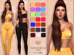 English how often does the bug occur? Clothes Set 04 Top Bd35 Mod Sims 4 Mod Mod For Sims 4