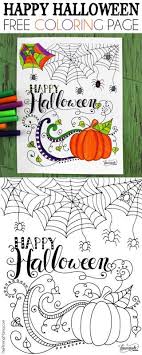 Keep your kids busy doing something fun and creative by printing out free coloring pages. Free Happy Halloween Coloring Page Halloween Coloring Halloween Coloring Pages Halloween Party Kids