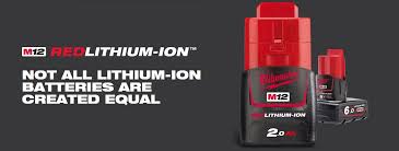 Các Dòng Pin 12V 2.0Ah 4.0Ah và 6.0Ah Milwaukee Chính Hãng