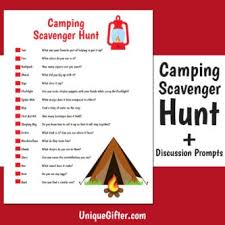If you're just as excited about these scavenger hunt printable games as i am, be sure to pin this to your favorite printable games board on pinterest so you can find it again super quick when you are ready! Free Printable Easy Scavenger Hunt For Camping Unique Gifter