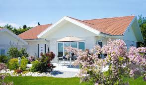 Steingarten Vor Terrasse Haus Winkelbungalow Outdoor Dekorationen