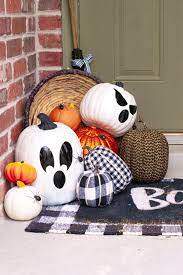 Ice the painted pumpkins and squash in pretty pastel hues, embellish with lacy trims and adhesive gems, and stack for a precious painted pumpkin decoration. Diy Ghost Pumpkins With Plasti Dip Craft Seelindsay