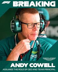 💥Andy Cowell ha sido nombrado nuevo jefe de equipo de Aston Martin como  parte de una importante reestructuración de la dirección, mientras que Mike  Krack asumirá el puesto de director jefe de