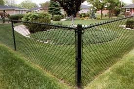 4 Foot Black Chain Link Fence Gate Black Coated Chain Link Fence Black Chain Link Fence Garden Fence Panels Painted Chain Link Fence