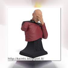 Facepalm Bust Del Capitano Picard Tratto Da Star Trek Tng Star Trek