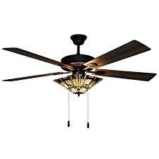 Ceiling fans can keep a room cool at all times. River Of Goods 52 Geometric Abstraction Stained Glass Led Ceiling Fan With Light Walmart Com Walmart Com