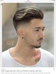 Adding a fringe is a good way to add dimension and texture, and this angular swoop stylishly proves that. My Kind Of Man S Haircut Drop Fade Haircut Thick Hair Styles Mens Hairstyles Short