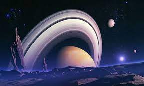 Ancient Giants Space Landscape By Dawid Michalczyk Space Art Saturn Art Planets Art