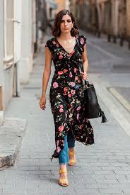 How To Wear The Dress Over Jeans Trend Be Daze Live Dress Over Jeans Summer Fashion Outfits Trendy Fashion Outfits