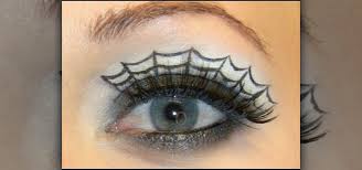 spiderweb eye makeup look