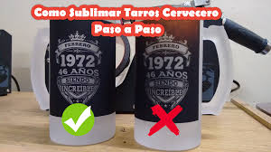 Proceso Paso A Paso Como Sublimar Tarrocervecero Asi Como Temperaturas Y Tiempos Adecuados El Proceso Para S Como Sublimar Sublimados Regalos Personalizados