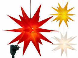 Großer ca 120 cm durchmesser metallstern beleuchtet mit grüner weihnachtsstern lampe leuchte für außen straße beleuchtung deko. Stern Aussen Gunstig Kaufen Ebay