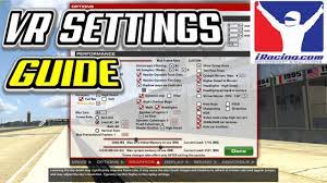 Iracing Vr Settings Guide Youtube