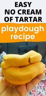 Easy Playdough Recipe Without Cream Of Tartar Or Lemon Juice In 2020 Playdough Recipe Easy Playdough Recipe Cream Of Tartar
