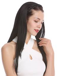 What is a long layer haircut? Halfwig Hairpiece Extension With Braided Hair Circlet Hoop Alice Band Long Straight Black 27