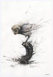 Explosive Splattered Ink Animal Paintings By Hua Tunan Animal Paintings Splatter Art Animal Art