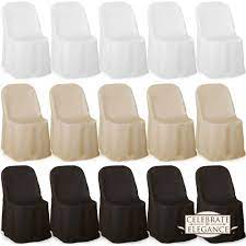 10 wedding party folding chair covers polyester cloth chair covers party chair covers wedding folding chair covers