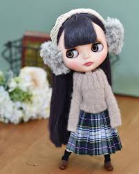 まてい matei on instagram ブライス ブライス初心者 ブライス人形 blythe blythedoll ブライスドール ブライス帽子 ブライスアウトフィット 編み物 棒針編み knitting knitted ハンドメ winter hats blythe fashion