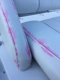 Once you've found the right boat, connect with the seller. Pink Stains On Boat Seats A Fix Boating Magazine