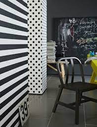 Simple Rooms That Use Polka Dot Design Twists To Look Adorable Polka Dot Walls White Wallpaper Black And White Wallpaper