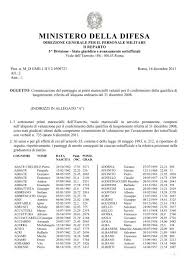 Leggi La Circolare Sull Avanzamento Sottufficiali Aliq 2008