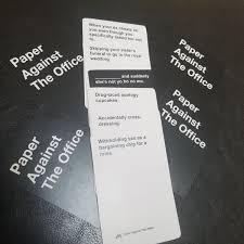 Maybe you would like to learn more about one of these? Paper Against The Office 2 Fan Expansion For Cards Against Humanity Image Boardgamegeek