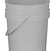 6 Gallon Plastic Bucket, Open Head - White - Best Containers