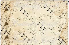 Download Music Notes Scrapbook Paper Vintage Music Digital Paper 85614 Printables Design Bundles