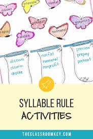 Syllable Rules The Classroom Key In 2020 Teaching Reading Comprehension Improve Reading Skills Syllable Rules