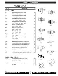 We have all the camper fresh water and plumbing accessories you need to keep your camper flowing smoothly. Faucet Repair Lasco Plumbing Parts
