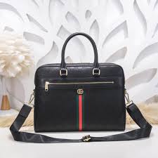 Túi xách nam Gucci họa tiết logo đôi màu đen - TUNG LUXURY™