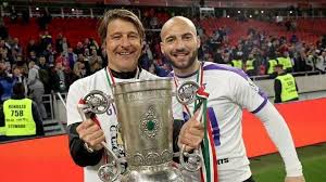 The match is a part of the nb i. Gladbach Ex Co Trainer Michael Oenning Triumphiert Mit Ujpest Budapest