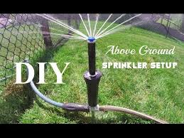 Measure how long it takes to fill a 9 litre bucket from an outside tap closest to the proposed irrigation area. Diy Above Ground Sprinkler System Youtube
