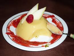 Flan Aux Poires Au Coulis De Framboises Chez Vanda Flan Aux Poires Coulis Framboise Delicieux Desserts
