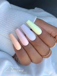 Cute Spring Long Coffin Nails Ideas Of 2020 Stylish Belles Pastel Nails Designs Coffin Nails Long Coffin Shape Nails