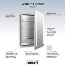 Discover our great selection of medicine cabinets on amazon.com. Kohler Verdera 24 In X 30 In Rectangle Surface Recessed Mirrored Medicine Cabinet With Outlet With And Lights Lowes Com Lighted Medicine Cabinet Glass Shelves In Bathroom Medicine Cabinet Mirror