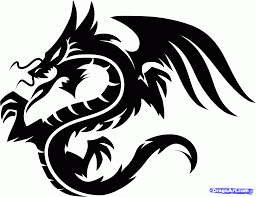 Fantastic creatures may not be real, but that doesn't mean they can't be drawn realistically. Cool Tribal Dragon Head Novocom Top