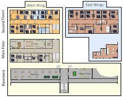 Wrst wing floor plan : University Inn Floor Layout