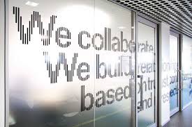 Frosted Glass Conference Room Wall Design Conference Room Window Graphics Office Wall Graphics Wall Graphics Design Window Graphics