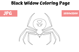 Print free coloring pages for children and create your own coloring book for children of all ages. Coloring Page For Kids Black Widow Graphic By Mybeautifulfiles Creative Fabrica