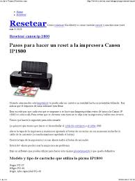 Descargar drivers impresora canon pixma ip4300 gratis. Archive Canon Resetear Diodo Emisor De Luz Equipo De Oficina