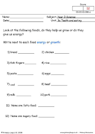 Food tasting parts of a plant snack. Science Healthy Meal Worksheet Primaryleap Co Uk