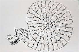 craft suspension dragon spirale l atelier pomme d happy activite manuelle dessin chine bricolage sur le theme des dragons coloriage de bonhomme neige boule verre
