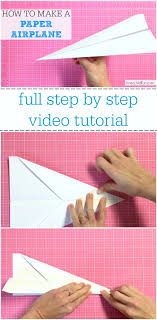 My daughter had to know how to start making an airplane, it was in a homemade bread recipe. How To Make A Paper Airplane Easy Inner Child Fun