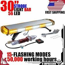 Sponsored Ebay 30 Inch Light Bar Strobe Lamp Amber White 56 Led For Trucks Emergency Vehicles Emergency Vehicles Bar Lighting Trucks