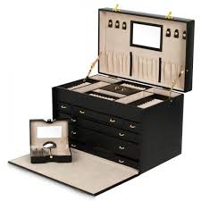 Uline stocks a wide selection of artwork and picture moving boxes. Wolf Heritage Large Mirrored Jewelry Box W 6 Drawers Removable Travel Case Key Lock In 2021 Jewelry Box Mirror Jewellery Storage Jewelry Organizer Box