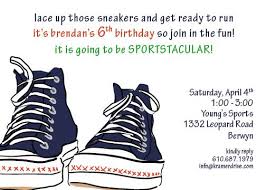 Sneakers Invitation Invitations Hip Hop Party Kids Birthday
