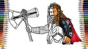 Lego marvel super hero jumbo coloring book : Fat Thor Coloring Pages Thor Endgame Ncs Throne Nobody Draw It Too Tutorial Youtube