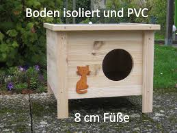 Katzenhaus Wurfkiste Katzenhutte Hasenstall Wetterfest Boden Isoliert Outdoor Haustierbedarf Katzen Betten Ebay Katzen Haus Katzenhaus Katzenhaus Outdoor